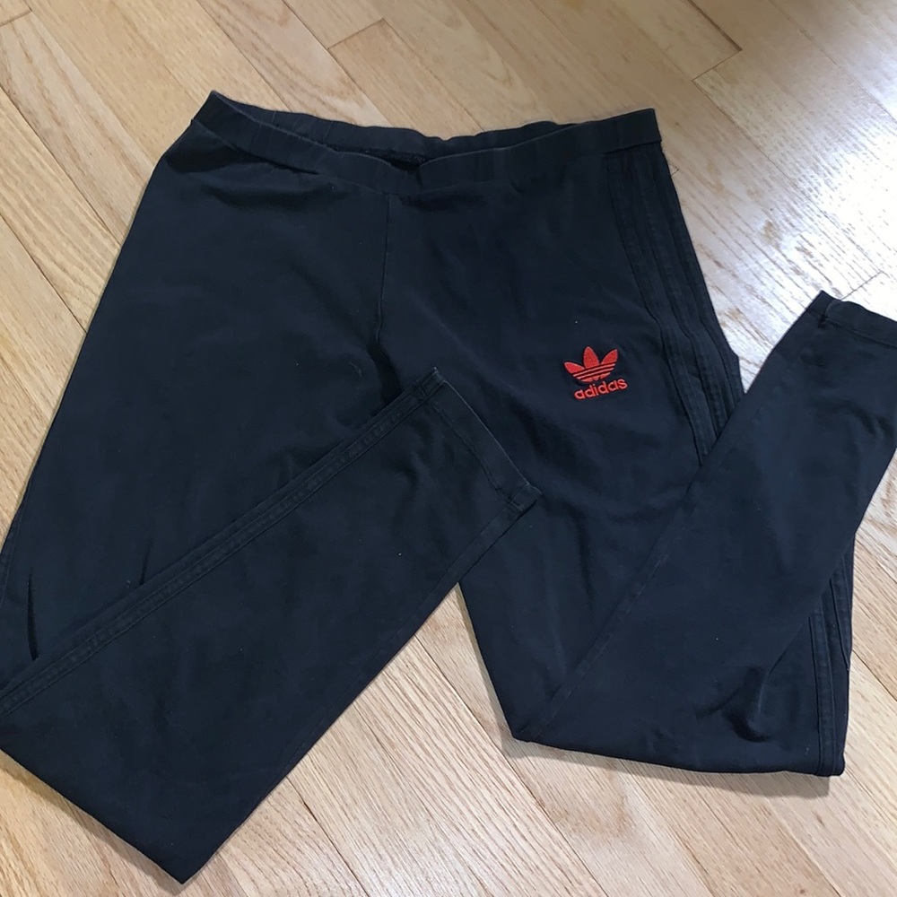 LARGE Adidas Black Leggings